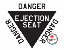 'Danger Ejection Seat F-35 F-22' Premium Vinyl Decal