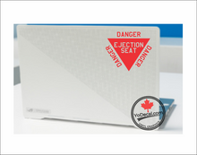 'Danger Ejection Seat F-35 F-22' Premium Vinyl Decal