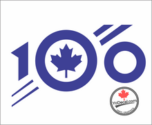 'RCAF 100th Anniversary Official Logo MONOCHROME Premium Vinyl Decal