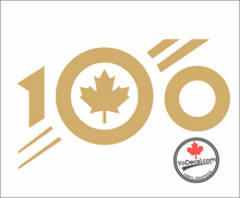 'RCAF 100th Anniversary Official Logo MONOCHROME Premium Vinyl Decal