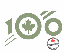 'RCAF 100th Anniversary Official Logo MONOCHROME Premium Vinyl Decal