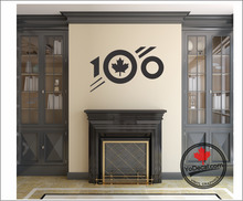 'RCAF 100th Anniversary Official Logo MONOCHROME Premium Vinyl Decal