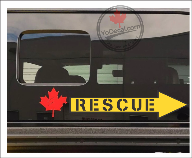 Edward & Co Set Of 2 Rescue Arrow Sticker Decal Military Aircraft Left & Right 5.1 In : Buy Online At Best Price In KSA - Souq Is Now - Foto 3