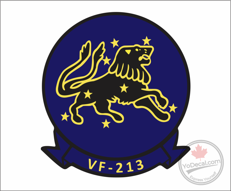 'Top Gun Maverick Blacklions VF-213' Premium Vinyl Decal / Sticker
