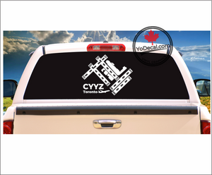 'CYYZ Toronto Pearson Airport & Runways' Premium Vinyl Decal / Sticker