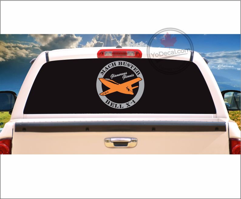 Mach Buster Bell X-1 Glamorous Glennis' Premium Vinyl Decal / Sticker –
