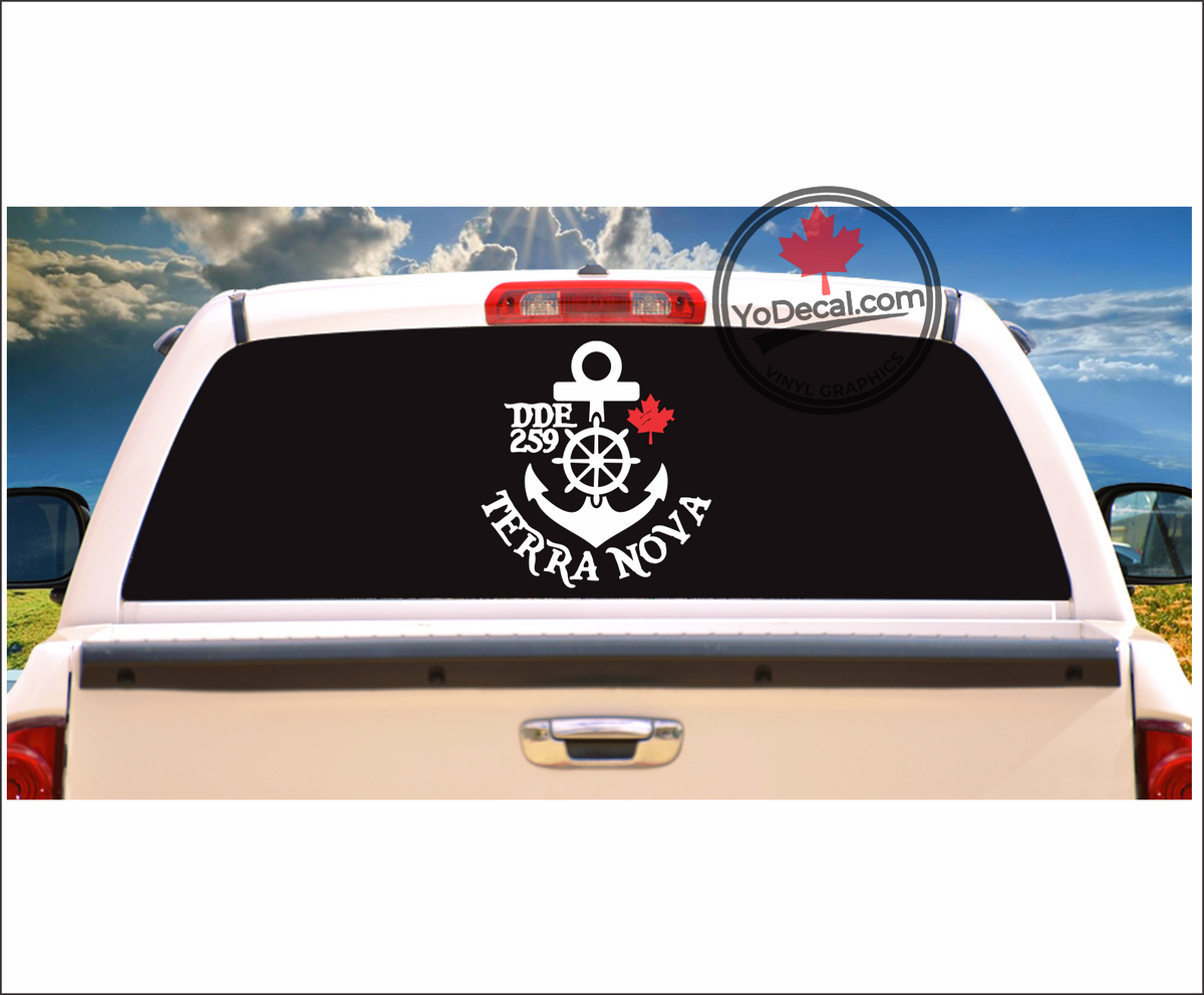 'DDE 259 Terra Nova Restigouche Class Destroyer' Premium Vinyl Decal