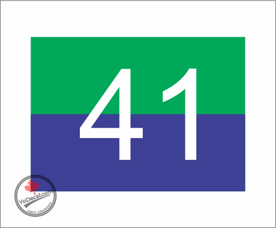 '14th Canadian Hussars Recon Unit/Div Sign 41' Premium Vinyl Decal / Sticker