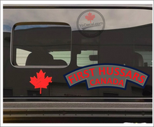 '1st Canadian Hussars WWII Shoulder Flash' Premium Vinyl Decal / Sticker