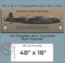 1st Canadian Lancaster 'The Ruhr Express' 419 Sqn Markings Canvas Print
