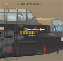 1st Canadian Lancaster 'The Ruhr Express' 419 Sqn Markings Canvas Print