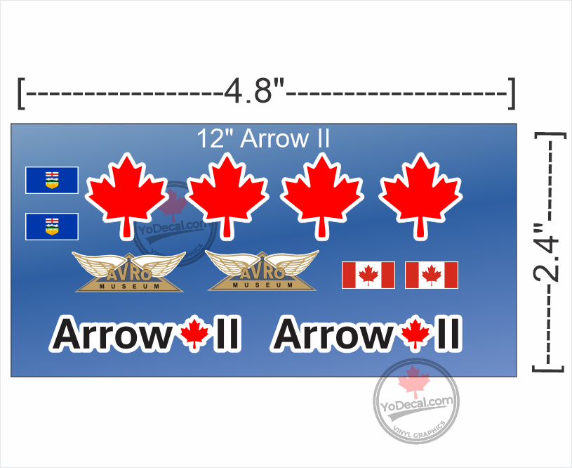 Modrol Decal 'Avro Museum Arrow II 3D Model Decal Set' Vinyl Decal Sticker – YoDecal.com