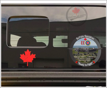 'RCAF 404 Buffalo Sqn Ready to Fight WWII WW EE Roundel Blenheim' Premium Vinyl Decal Sticker