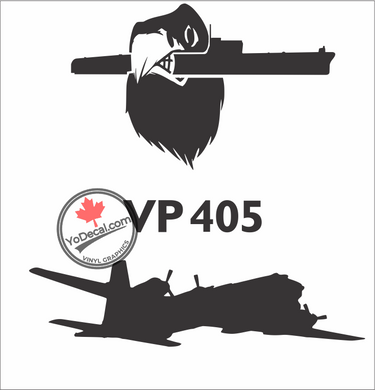 'Eagle & Foxtrot VP 405 Sqn with CP-107 Argus' Premium Vinyl Decal Sticker