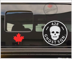 'RCAF 428 Ghost Sqn CF-100 1950s Unofficial Patch' Premium Vinyl Decal Sticker