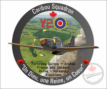 'RCAF 442 Caribou Sqn WWII Y2 Mustang Un Dieu Une Reine un Couer' Premium Vinyl Decal Sticker