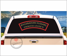 '8th Canadian Hussars Princess Louise's WWII Shoulder Flash' Premium Vinyl Decal / Sticker