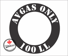 'AVGAS 100LL Ring' Premium Vinyl Decal / Sticker