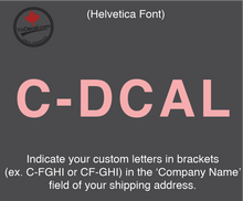 'Canadian Registration Marks (PAIR)- Helvetica Font' Premium Vinyl Decal
