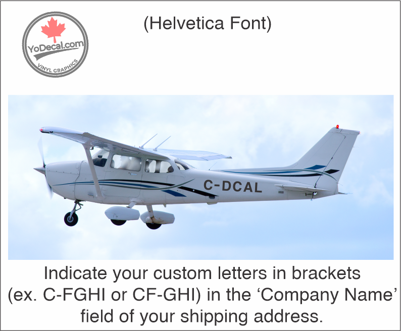 'Custom Canadian Registration Marks Standard #1' Vinyl Decal – YoDecal.com