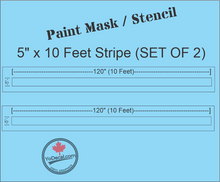 5" Stripe Paint Mask Stencil Vinyl Decal Sticker