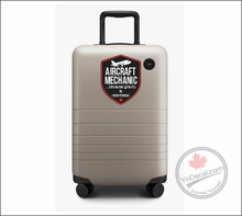 'Aircraft Mechanic - because gravity is relentless!' Vinyl Decal Sticker