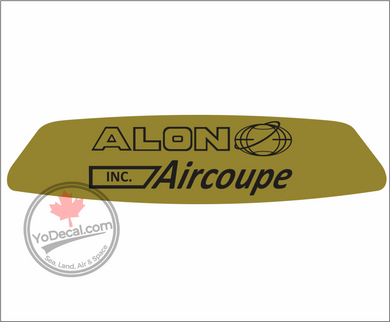 'Alon A-2 Aircoupe Logo (Solid Background)' Premium Vinyl Decal / Sticker