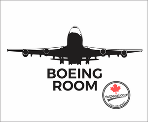 'Boeing Room' Premium Vinyl Decal