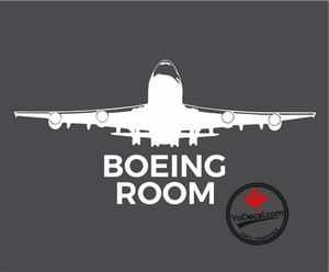 'Boeing Room' Premium Vinyl Decal