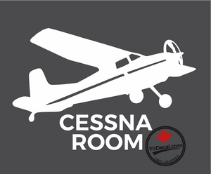 'Cessna Room' Premium Vinyl Decal