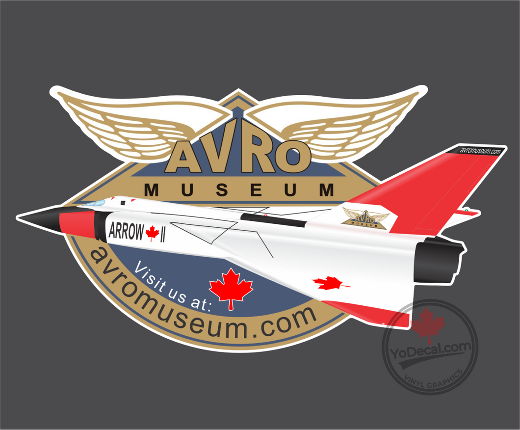 'Avro Museum Arrow II' Premium Vinyl Decal Sticker