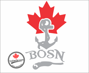 'Canadian BOSN Boatswain' Premium Vinyl Decal / Sticker