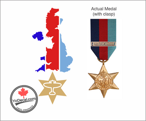 'Battle of Britain Campaign Medal - Spitfire' Premium Vinyl Decal