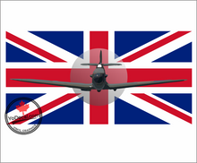 'Battle of Britain Spitfire Union Jack' Premium Vinyl Decal