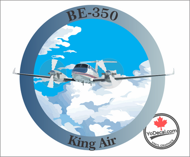 'King Air 350 Full Colour' Premium Vinyl Decal