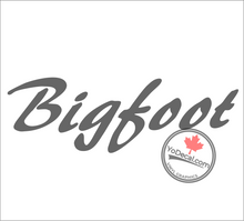 'Bigfoot RV 1' Premium Vinyl Decal