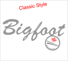 'Bigfoot RV 1' Premium Vinyl Decal