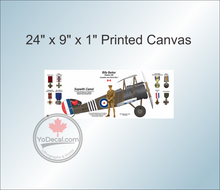 Billy Barker WWI Canadian Ace Sopwith Camel Canvas Print