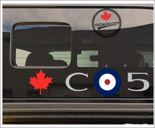 'Billy Bishop WWI Ace Nieuport 17 C-5 Roundel' Premium Vinyl Decal / Sticker