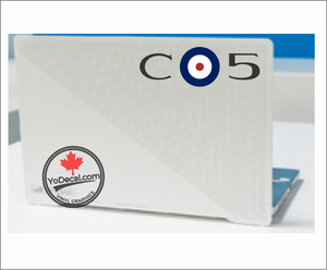 'Billy Bishop WWI Ace Nieuport 17 C-5 Roundel' Premium Vinyl Decal / Sticker