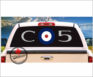 'Billy Bishop WWI Ace Nieuport 17 C-5 Roundel' Premium Vinyl Decal / Sticker