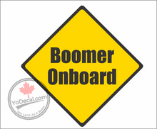 'Boomer Onboard' Premium Vinyl Decal Sticker