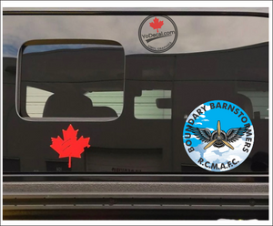'Boundary Barnstormers R.C.M.A.F.C. Radial Engine & Wings' Vinyl Decal Sticker