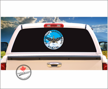 'Boundary Barnstormers R.C.M.A.F.C. Radial Engine & Wings' Vinyl Decal Sticker
