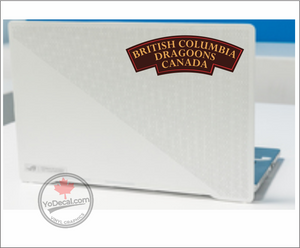 'British Columbia Dragoons WWII Shoulder Flash' Premium Vinyl Decal / Sticker
