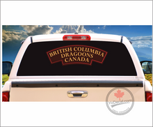 'British Columbia Dragoons WWII Shoulder Flash' Premium Vinyl Decal / Sticker