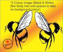 Bumble Bee 2-Colour Premium Vinyl Decal Sticker