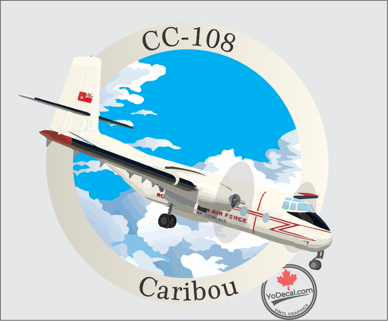 'CC-108 Caribou DHC-4 Full Colour' Premium Vinyl Decal