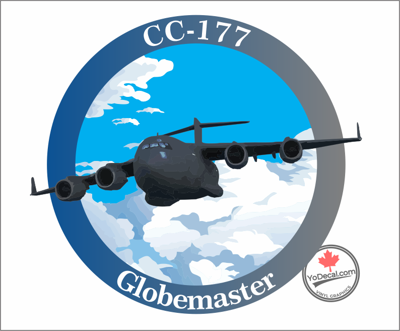 'CC-177 Globemaster Full Colour' Premium Vinyl Decal