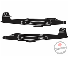 'CF-100 Canuck Side Profile' Premium Vinyl Decal Sticker